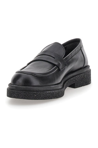 Schwarze Mokassins aus echtem Leder Pittarello Klasse 2005