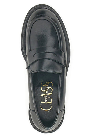 Schwarze Mokassins aus echtem Leder Pittarello Klasse 2005