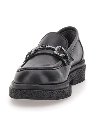 Schwarze Mokassins aus echtem Leder, hergestellt in Italien, PITTARELLO-Klasse 2006