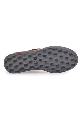 Stivaletti Rossi con Cerniera ed Elastici Laterali Plocadi 21503pt