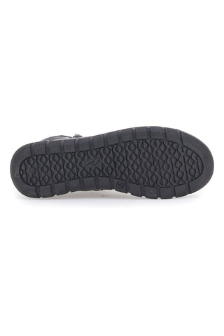 Schwarze Stiefel aus echtem Leder mit seitlichen Reißverschlüssen Plocadi 749007