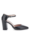 Schwarze Pumps mit Riemen PITTARELLO CLASS 615