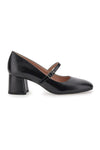 Décolleté Mary Jane Nere Tacco 5 cm Made In Italy Pittarello Class 710
