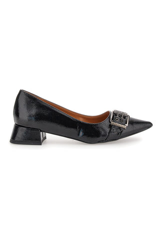 Schwarze Ballerinas mit niedrigem Absatz PITTARELLO LOVE 3432