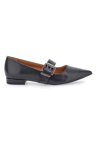 Schwarze spitze Ballerinas mit Riemen PITTARELLO LOVE 3098