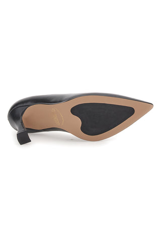 Schwarze Pumps mit 9,5 cm Absatz Made in Italy Pittarello 157