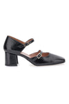 Decolleté Mary Jane Nere Con Cinturini Made In Italy Pittarello C5012