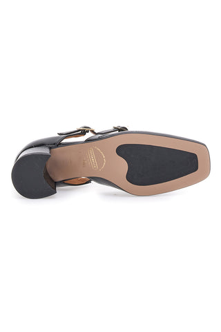 Decolleté Mary Jane Nere Con Cinturini Made In Italy Pittarello C5012