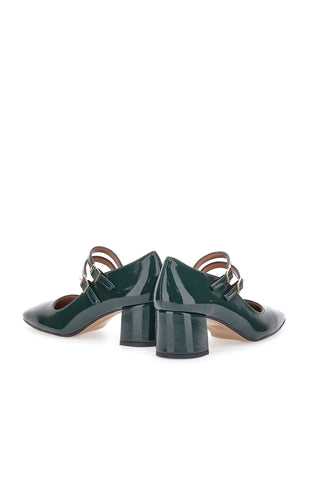 Décolleté Mary Jane Verde Scuro con Cinturini PITTARELLO C5010