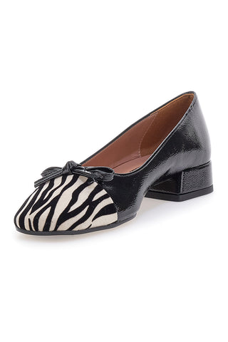 Ballerine Nere Con Fantasia Animalier Pittarello c1518