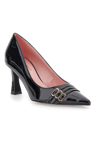 Schwarze Pumps mit Mikroriemen Pittarello Glam 3671