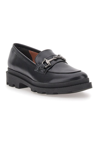 Mattschwarzer Mokassin mit Horsebit PITTARELLO GLAM 3500FC