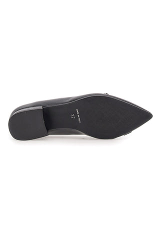 Schwarze spitze Ballerinas mit Riemen Pittarello Glam 3668