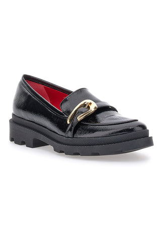 Schwarze Slipper mit goldenem Detail Pittarello Glam 3733FC