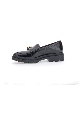 Schwarze Slipper mit goldenem Detail Pittarello Glam 3733FC