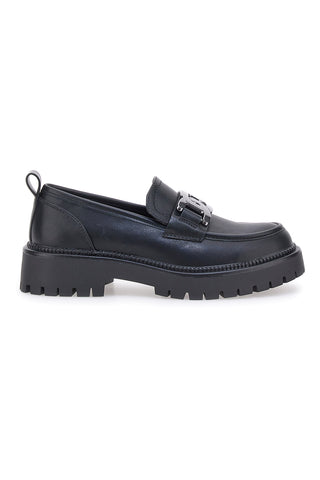 Schwarze Loafers mit silbernen Details PITTARELLO CAPSULE 24126019 
