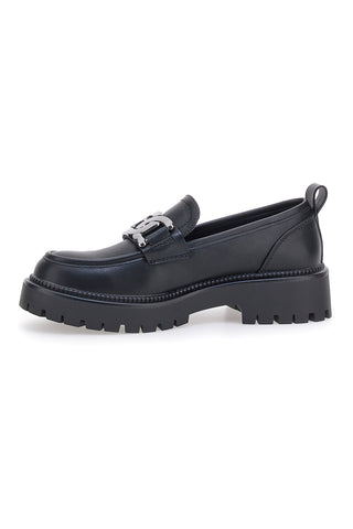Schwarze Loafers mit silbernen Details PITTARELLO CAPSULE 24126019 
