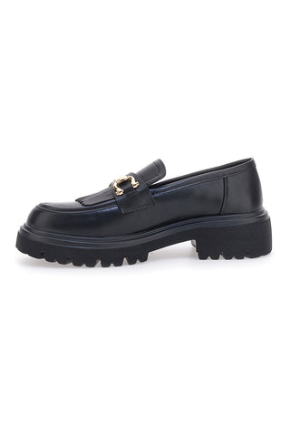 Schwarze Loafers mit Fransen PITTARELLO CAPSULE 24179007