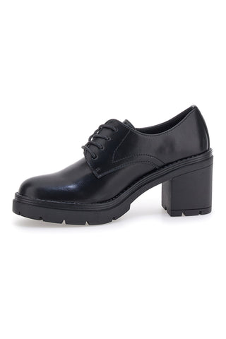 Stringate nere con tacco a blocco THE FIRST 477