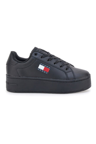 Schwarze Sneakers mit Flatform TOMMY HILFIGER FLATFORM ESS