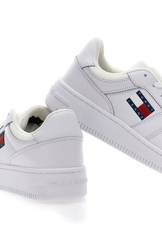 Weiße Turnschuhe TOMMY JEANS RETRO BASKET ESS