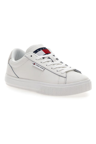 Sneakers Bianche Con Tomaia In Pelle TOMMY JEANS CUPSOLE SNEAKER ESS