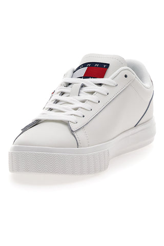 Sneakers Bianche Con Tomaia In Pelle TOMMY JEANS CUPSOLE SNEAKER ESS