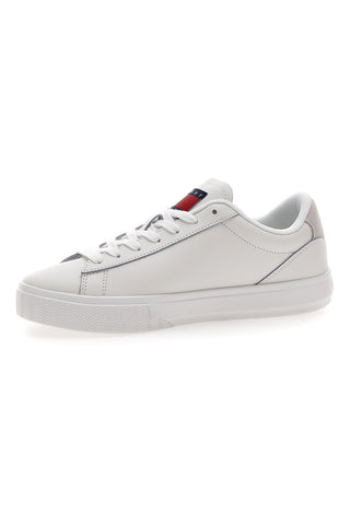 Sneakers Bianche Con Tomaia In Pelle TOMMY JEANS CUPSOLE SNEAKER ESS