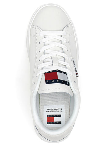 Sneakers Bianche Con Tomaia In Pelle TOMMY JEANS CUPSOLE SNEAKER ESS