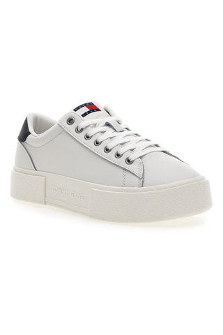 Sneakers Bianche Con Flatform TOMMY JEANS FOXING FLATFORM