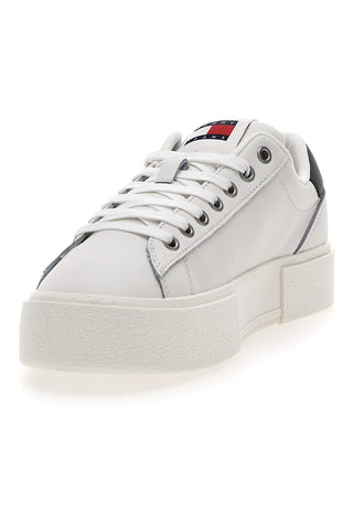 Sneakers Bianche Con Flatform TOMMY JEANS FOXING FLATFORM