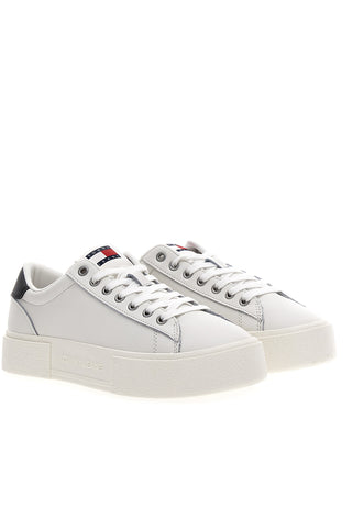 Sneakers Bianche Con Flatform TOMMY JEANS FOXING FLATFORM