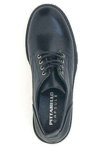 Stringata nera con lacci PITTARELLO CAPSULE 23039 028