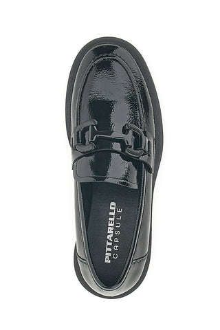 Mocassini neri in vernice PITTARELLO CAPSULE 24175001
