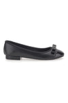 Schwarze Ballerinas mit Lackspitze und dekorativer Schleife THE FIRST IDE6292