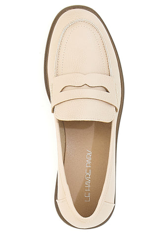 Mocassini Beige Con Bocca di Leone LE HAVRE PARIS H526826