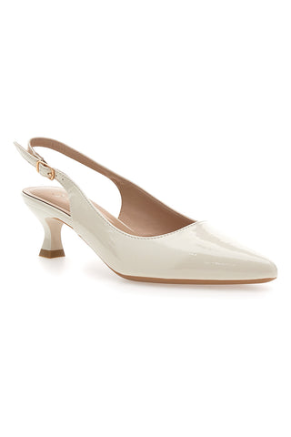 Décolleté Slingback in Vernice Beige MON DIEU FDS246C