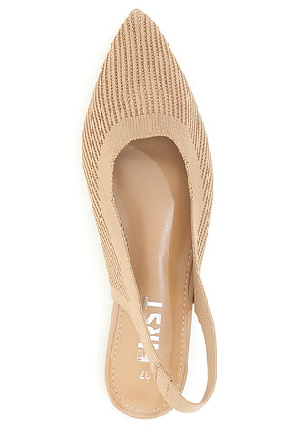Ballerine Beige Slingback con Soletta Morbida The First PREA617