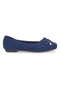 Blaue Ballerinas mit Schleife und weicher Sohle THE FIRST PRE3