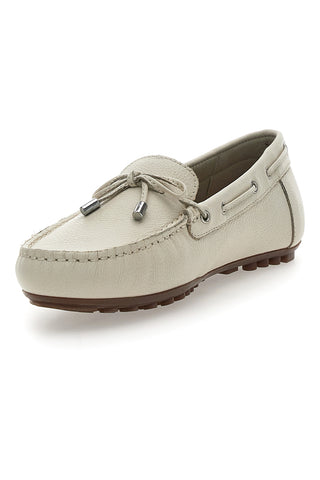  Weiße Slipper mit Schleife Prima Riga 14988CARS