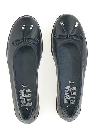 Ballerine Nere Con Fiocco Prima Riga 15856APRIL