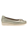 Goldene Ballerinas mit Glitzer First Line 15856APRIL