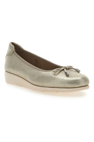 Goldene Ballerinas mit Glitzer First Line 15856APRIL