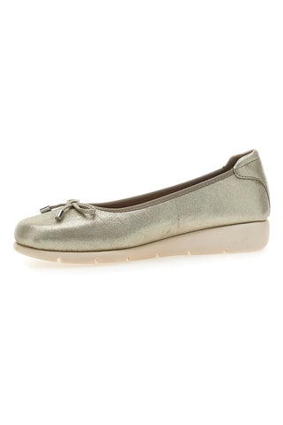 Goldene Ballerinas mit Glitzer First Line 15856APRIL