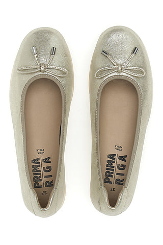 Goldene Ballerinas mit Glitzer First Line 15856APRIL