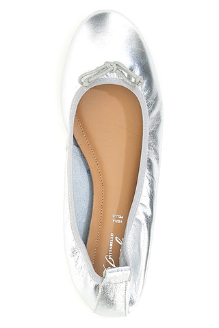 Ballerine Argento In Vera Pelle Pittarello Look 818005