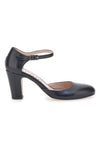Schwarze Pumps mit Fesselriemchen Made in Italy PITTARELLO GLAM 2561
