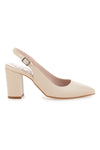 Beige Slingback-Pumps mit mittlerem Absatz PITTARELLO CLASS 2264