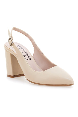 Beige Slingback-Pumps mit mittlerem Absatz PITTARELLO CLASS 2264