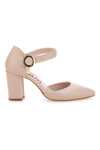Hautfarbene Pumps mit spitzer Spitze und Riemchen PITTARELLO CLASS 2122